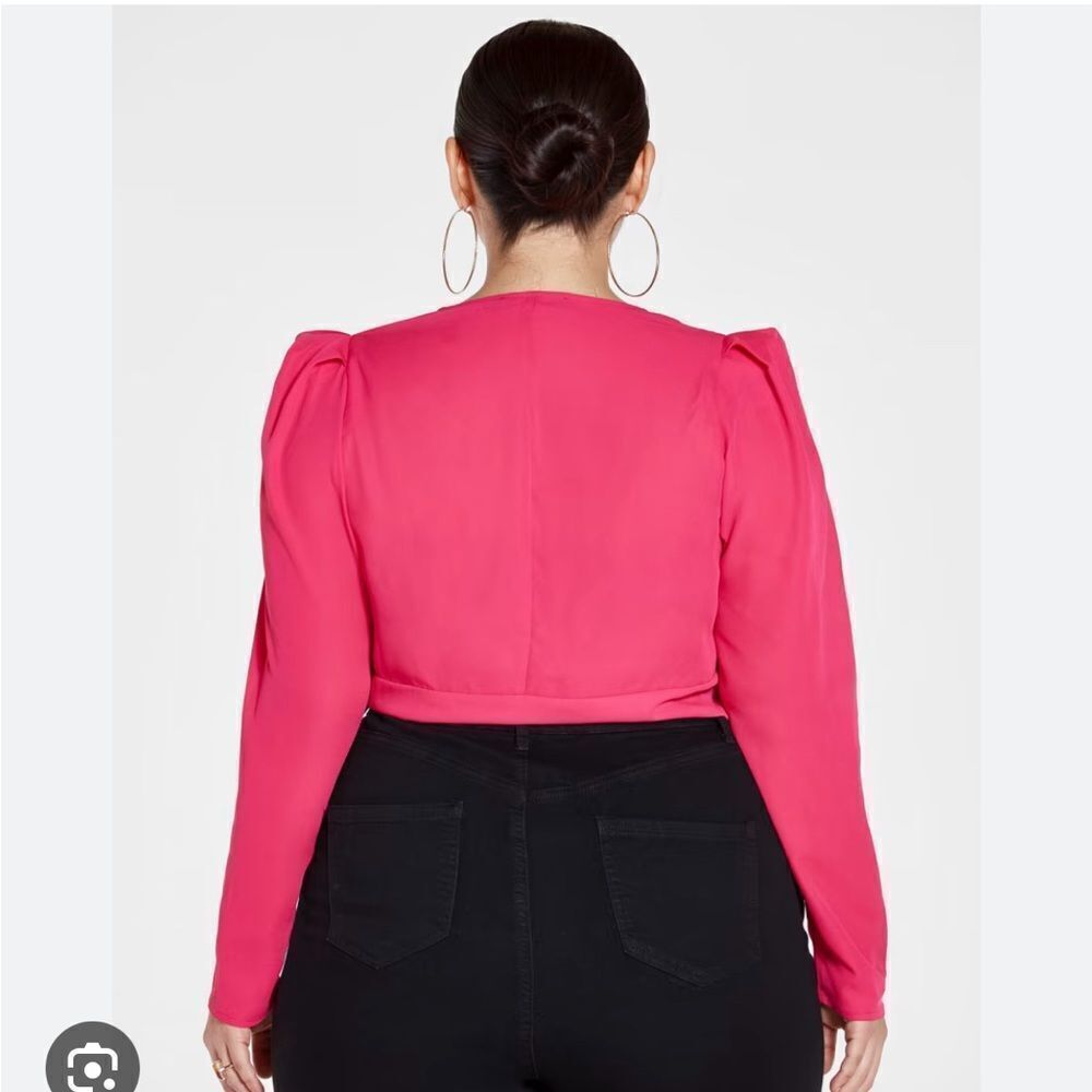 Ruffle wrap top - Picture 2 of 4